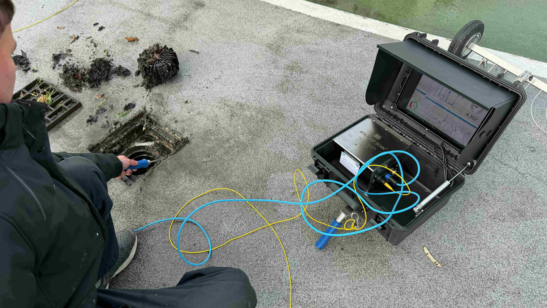 MTA Roof scan - obrácená skladba