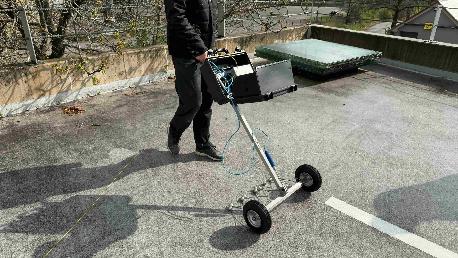 Kontrola střešního parkoviště